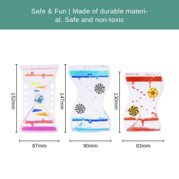 games for kids autism education toys bubbler oil hourglass floating marine life sea creature sensory liquid timer
