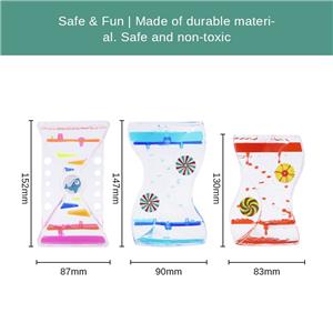 best selling liquid bubbler visual sensory timer calming sensory drip color water bubble toy autism perfect gift