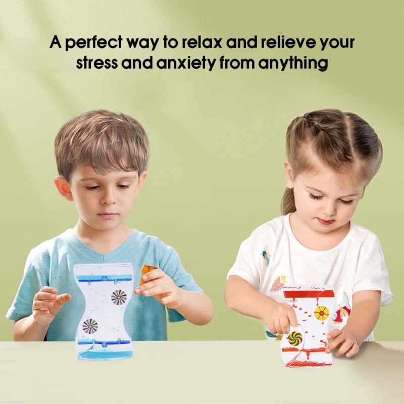 big liquid quiet no battery motion bubbler timing sensory toy stress relief toys creative liquid oil timer