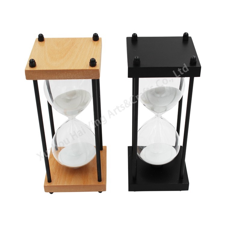 Decoration Restaurant Living Room Home Closet Office Desk Bedroom Party Festival Christmas Wooden Frame Sand Timer Clock