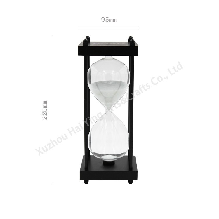 Hot Quality Wood Custom Color Timer Hourglass 1minute Sand Timer Glass Hourglass Modern Style For Tea Coffee Life
