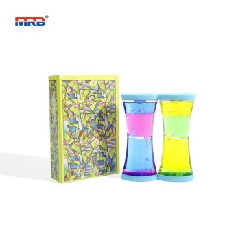 trending products 2024 new arrivals liquid timer visual sensory toy two colour crystal oil leak hourglass