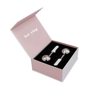 Calming Inflamed Skin Soothing Puffiness Facial Massage Roller Cryo Sticks 304 Stainless Steel Face Freeze ice globes with box