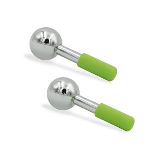 Calming Inflamed Skin Soothing Puffiness Facial Massage Roller Cryo Sticks 304 Stainless Steel Face Freeze ice globes with box