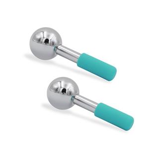 Calming Inflamed Skin Soothing Puffiness Facial Massage Roller Cryo Sticks 304 Stainless Steel Face Freeze ice globes with box