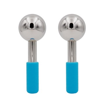 Home Beauty Facial Ice Roller Cooling Globe Set Cryo Massage Ball Stainless Steel Mini Facials Ice Globes For Face