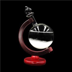 New creative product glass crafts ornaments globe rotation weather forecast storm bottle home decoration manufacturers wholesale