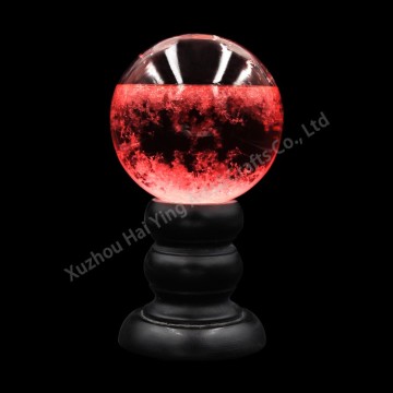 weather predictor Bottles clear With Wood Base Glass Barometer Glass Weather storm Forecast ornaments gifts