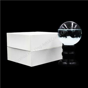 weather predictor Bottles clear With Wood Base Glass Barometer Glass Weather storm Forecast ornaments gifts