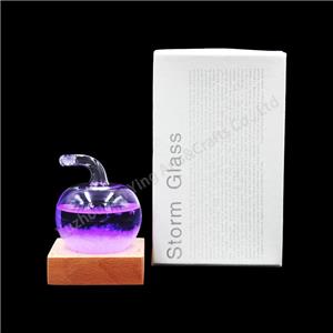 Weather Forecast Bottle Glass Decoration Barometer Glass Storm Paperweight Crystal Bottle Desktop High Borosilicate Glass