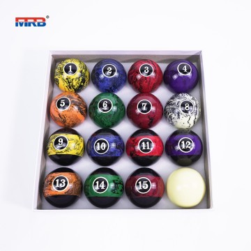 snooker 8 pool set Billiard Balls Set Pool Table Balls Marble-Swirl Style 16 Ball Set