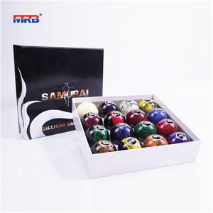 made in china custom billiard balls 2-1/4 inch Black Swirl Complete Billiards & Pool Balls Set