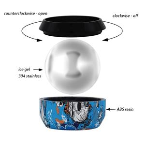 Custom logo exercise cryo ball therapy foot roller fitness massage ball