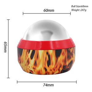 Best sales stainless steel cryo ball handheld cold therapy black massage ball for deep muscle massage ball