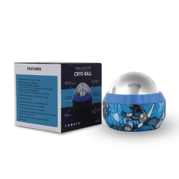 Cryo Massage Ball Portable Facial Therapy Tool 304 Stainless Steel Freeze Ball Cold Heat Massage Roller Ball
