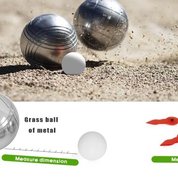 Boule Set of 6 Metal Balls Petanque set The Big Wholesaler Boules Petanque Bowls Set Luxury Polished Chrome