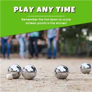 Metal Petanque Game Set of 6 73mm Boules