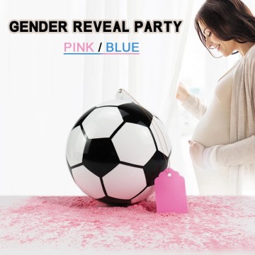 Eco-friendly Gender Reveal Soccer Ball 5.5 Inches basket Ball Gender Reveal Ideas with Pink and Blue Powder