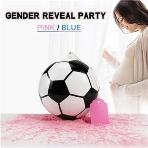 Eco-friendly Gender Reveal Soccer Ball 5.5 Inches basket Ball Gender Reveal Ideas with Pink and Blue Powder