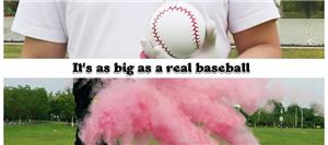 Grand Slam Surprise Gender Reveal Baseball Bursting with Powder