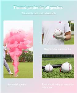 Grand Slam Surprise Gender Reveal Baseball Bursting with Powder