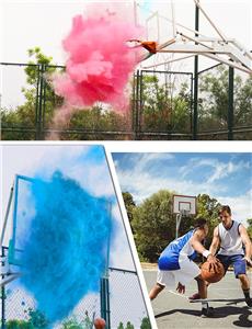 Gender Reveal Basketball Pink and Blue Powder Kit for Baby Boy Girl Party Spill Proof Non Transparent