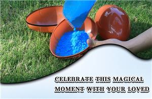 Gender Reveal Exploding Balls for Party Prank Funny Joke for rugby Best Gift for Expecting Parents 3 Piece Set