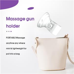 A Hands-Free Massage Gun Holder white - Vacuum Suction Cups Work on Any Smooth Surface