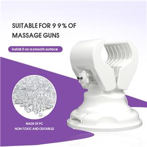 A Hands-Free Massage Gun Holder white - Vacuum Suction Cups Work on Any Smooth Surface