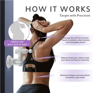 A Hands-Free Massage Gun Holder white - Vacuum Suction Cups Work on Any Smooth Surface