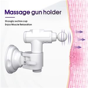 A Hands-Free Massage Gun Holder white - Vacuum Suction Cups Work on Any Smooth Surface