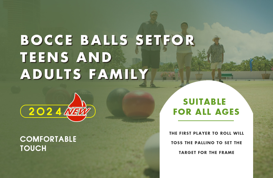 yellow bocce ball set