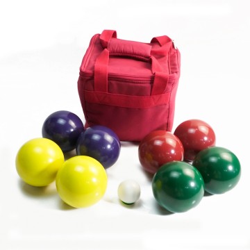 Bocce Ball Set Classic Bocce Ball Set with 8 Resin Bocce Balls1 PallinoNylon Zippered Bag Measuring Tape Outdoor Family Game