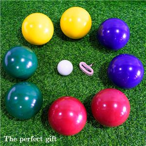 Premium Outdoor 100mm Resin Bocce Ball Game Set Easy Backyard Beach or Park Summer Game for All Ages Skill Levels