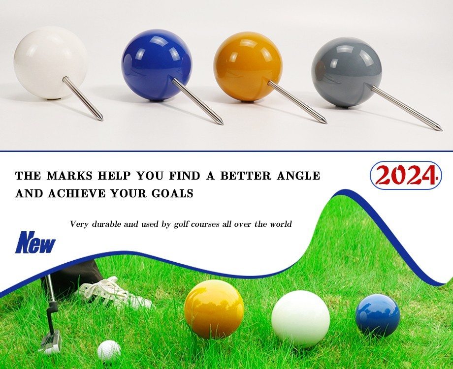 Golf Tee Marker Tool Training for Training Practice Flat Round Golf Mark Accessories Gift Beginner Stable Golf Mark Accessories