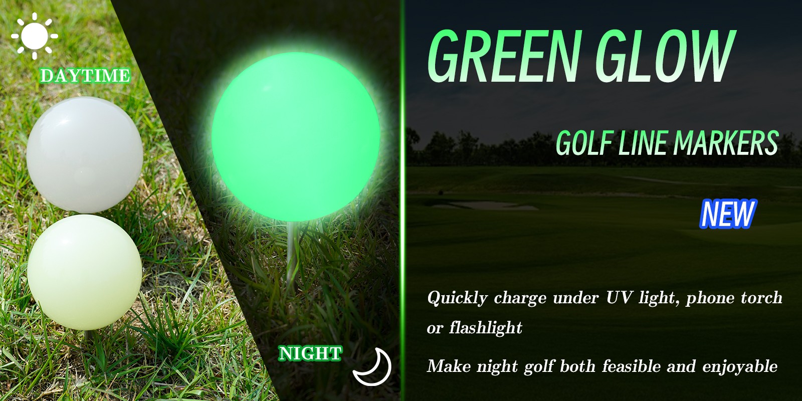 Glow Golf tee landmark