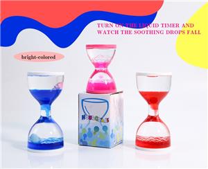 Liquid Motion Timer Decorative Dynamic Cartoon Animals Lovely Satisfying Sensory Oil Drop Timer Home Decoration