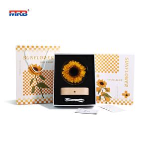 Flower Light Touch Lamp Rechargeable Cordless Table Lamp Handmade Gift