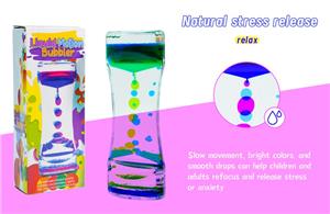 Motion Liquid Motion Bubbler Visual Sensory Timer 2 Minute Liquid Timer New Big Calming Sensory Water Bubbler Toy