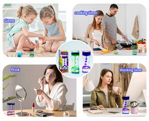 Motion Liquid Motion Bubbler Visual Sensory Timer 2 Minute Liquid Timer New Big Calming Sensory Water Bubbler Toy