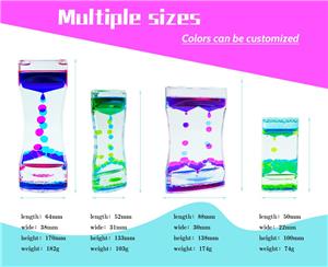 Motion Liquid Motion Bubbler Visual Sensory Timer 2 Minute Liquid Timer New Big Calming Sensory Water Bubbler Toy
