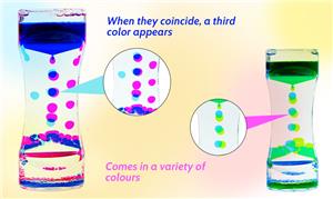 Motion Liquid Motion Bubbler Visual Sensory Timer 2 Minute Liquid Timer New Big Calming Sensory Water Bubbler Toy