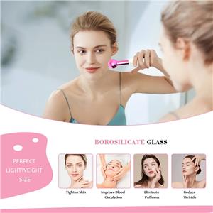 multicolour electroplate Cryocicles Pink Facial Ice Globes Face & Eye Puffiness Relief Cool Skincare Cryo Tools