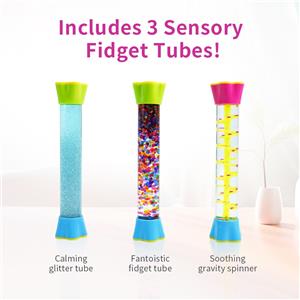 2025New Liquid Timer Sensory Motion Visual Sand Hourglass Anti-Gravity Science Toys Reverse Flowing Liquid Motion Bubbler Timer