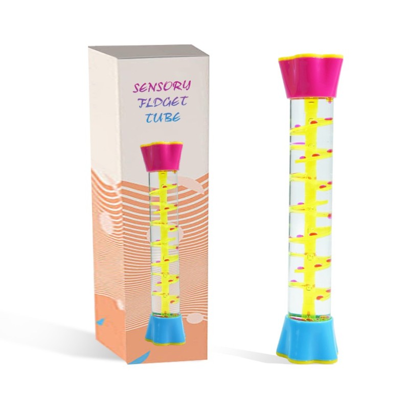 Special Supplies Liquid Motion Bubbler Toy Cool Tubes Colorful Hourglass Timer with Droplet Movement Sensory Play
