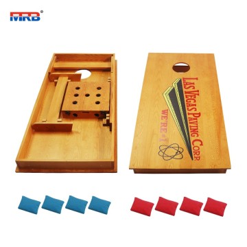 Wood Foldable Cornhole Set Cornhole Boards 8 Cornhole Toss Bags, Perfect for Backyard Outdoor Indoor Party