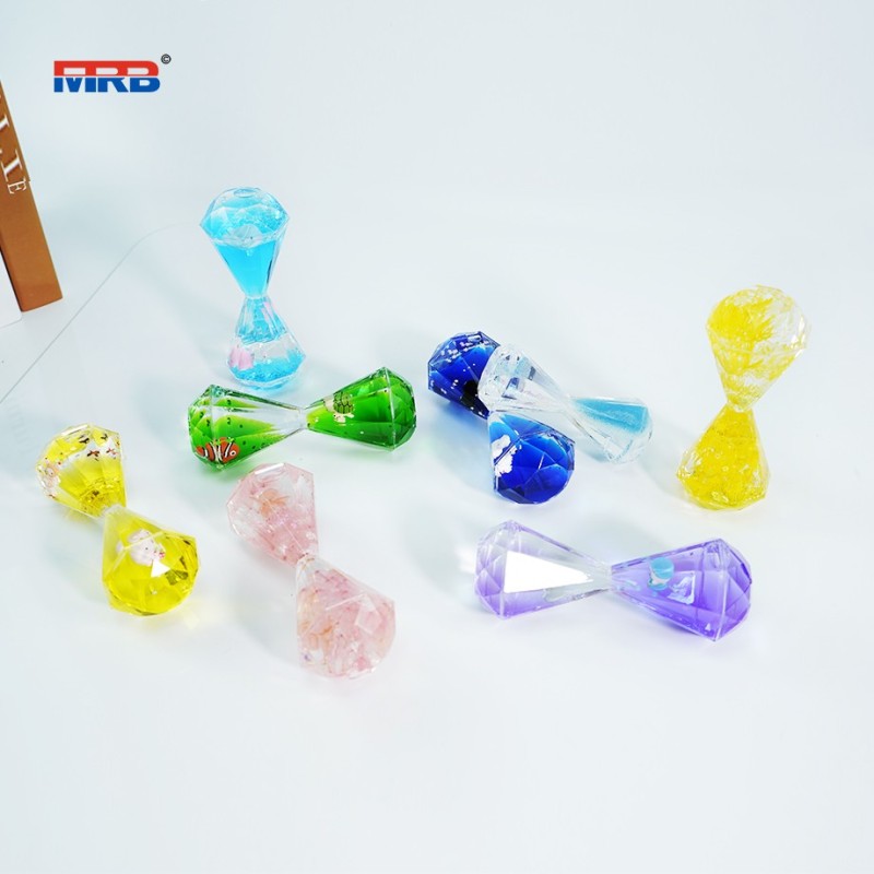 Marine organism Theme Hourglass Timer Sensory Toys Diamond Shape Anxiety Autism Toys ADHD Fidget Toys