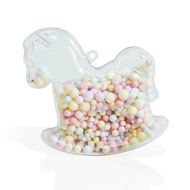 Clear Fillable Ornaments Ball Transparent Plasti Craft Ornament Balls Different Sizes for DIY Bath Bomb Mold Set and Party Decor