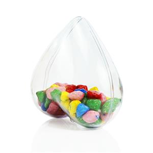 Clear Plastic Christmas Balls Sphere Fillable Xmas Tree Hanging Decor Plastic Child Fillable Easter Eggs