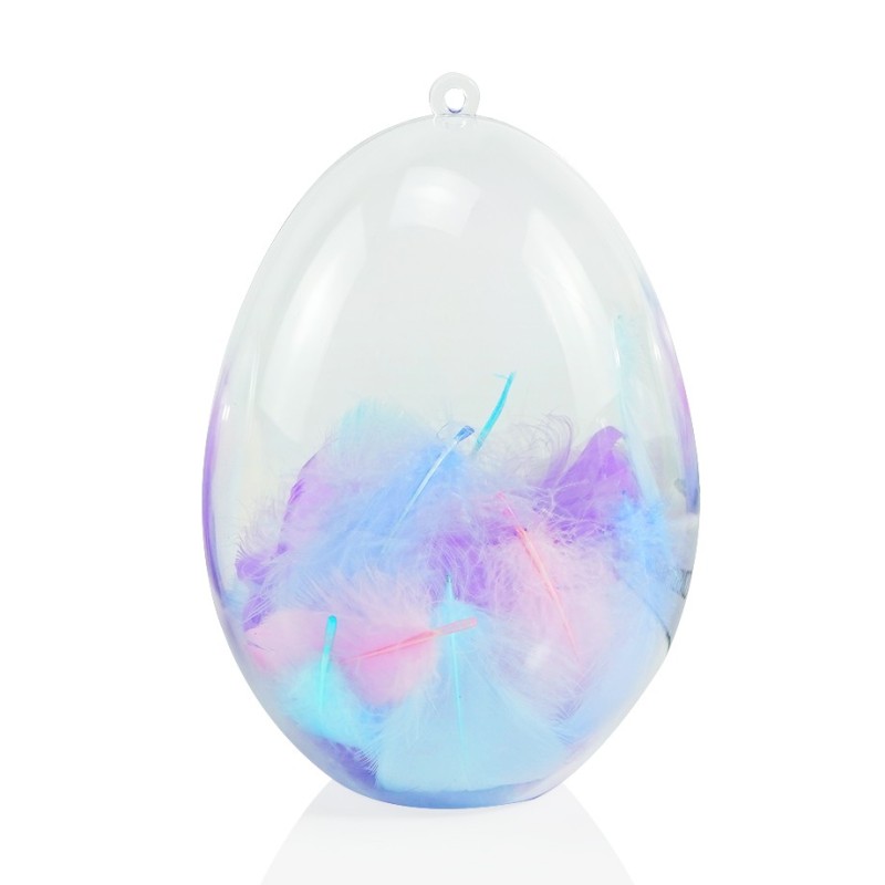 Clear Plastic Christmas Balls Sphere Fillable Xmas Tree Hanging Decor Plastic Child Fillable Easter Eggs